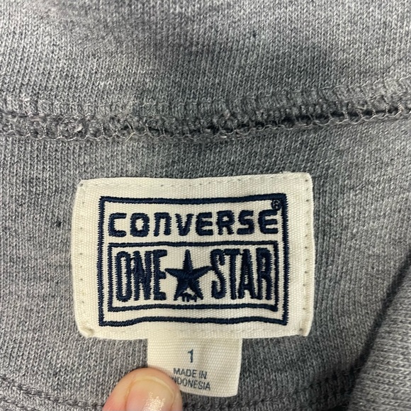 Converse Sweater Cardigan Pullover Ribbed Knit Mock Neck women’s Size 1 XL - Picture 4 of 6